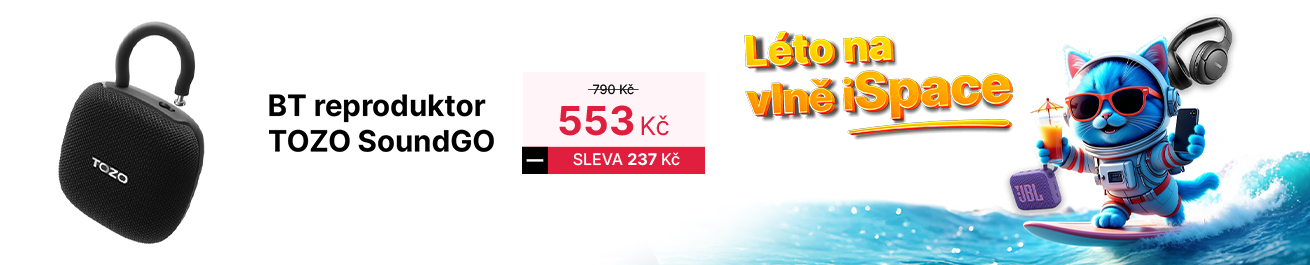 Léto na iSpace Banner kategorie Tozo SoundGo