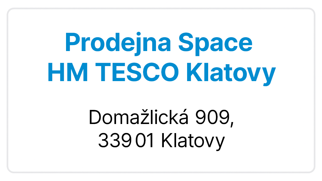 Prodejna Space - Klatovy