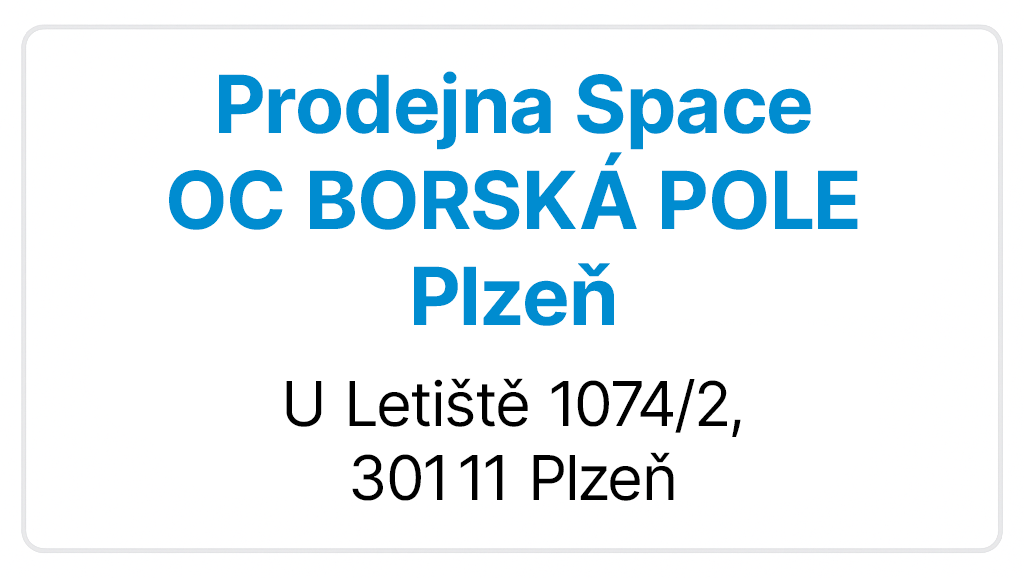 Prodejna Space - Plzeň Borská pole