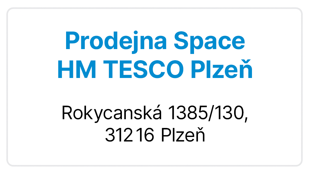 Prodejna Space - Plzeň