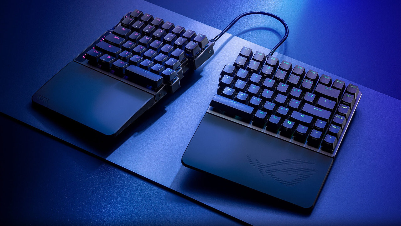 Herní klávesnice ASUS ROG Falcata (ROG HFX Magnetic V2 / PBT), rozložení US