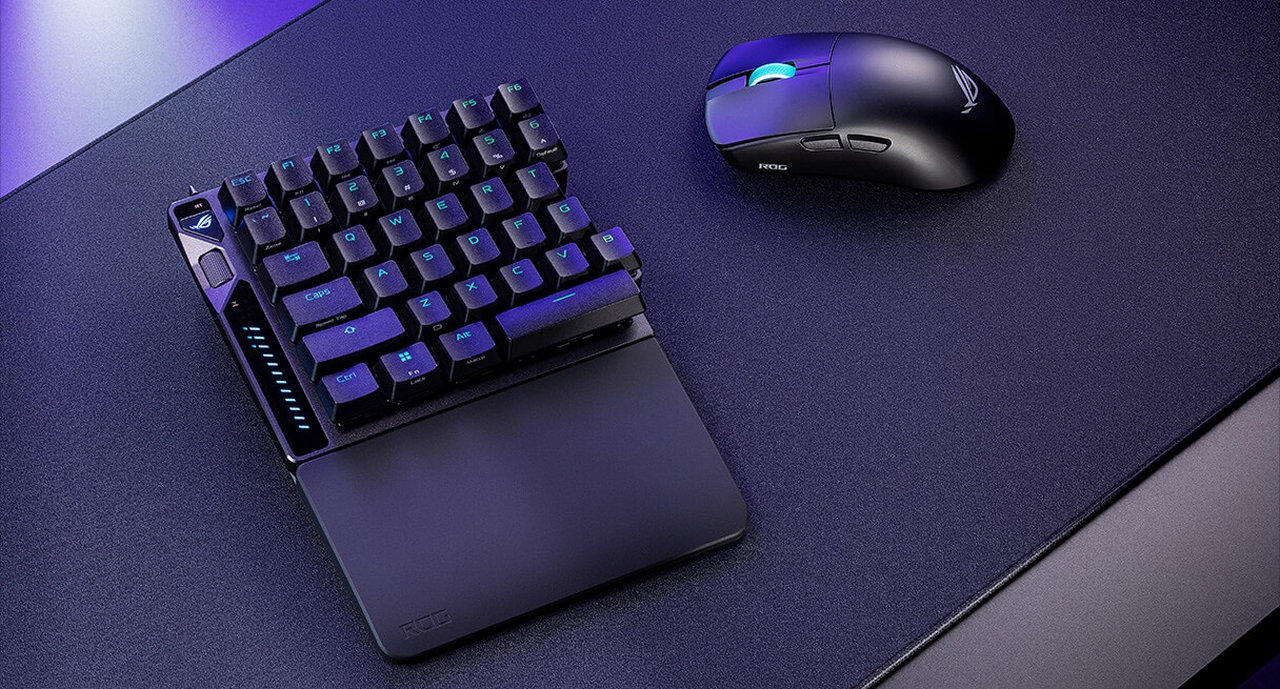Herní klávesnice ASUS ROG Falcata (ROG HFX Magnetic V2 / PBT), rozložení US