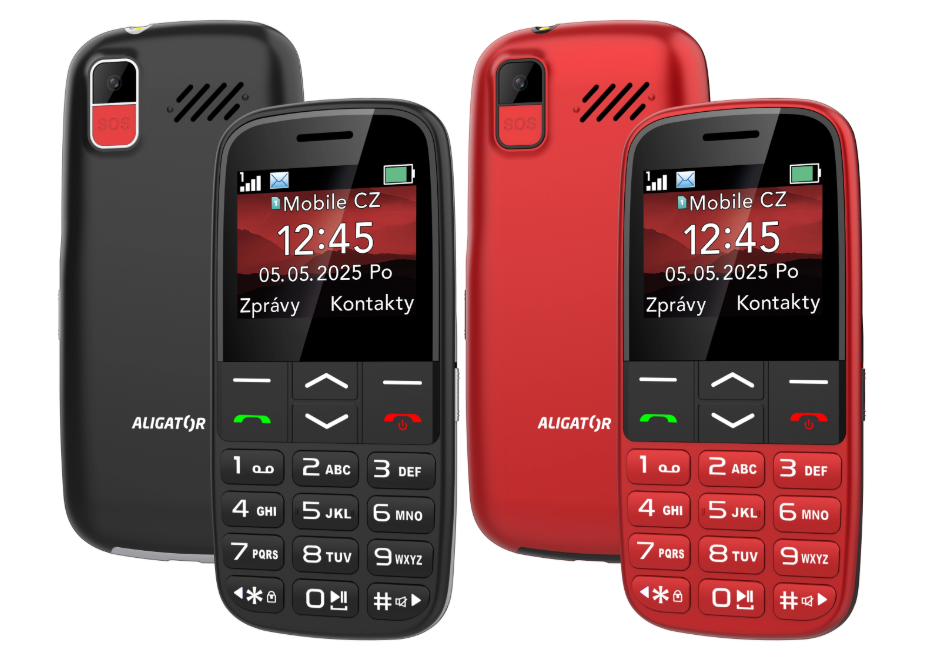 Tlačítkový telefon Aligator A770 Senior