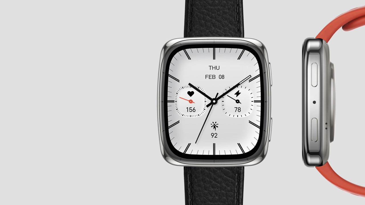 Chytré hodinky Amazfit Active 2 NFC Premium (Square) displej