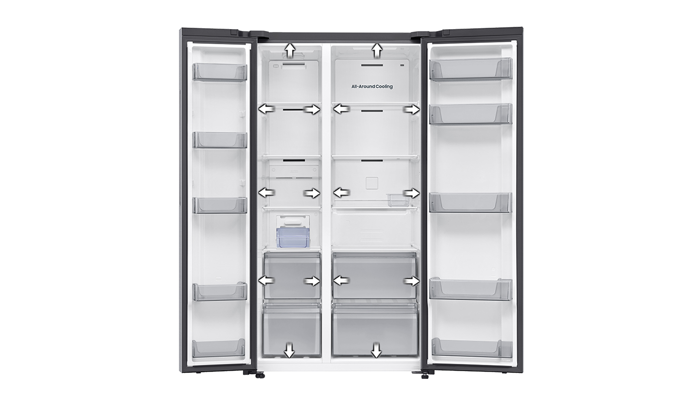 Americká chladnička Samsung RS70F65QEFEO pokročilé technologie chlazení