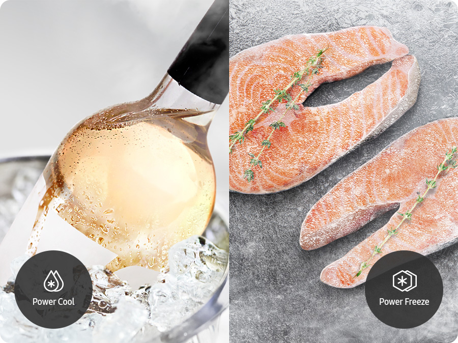 Americká chladnička Samsung RS70F65QETEO rychlé mrazení a chlazení