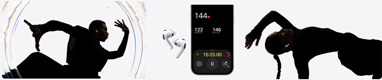 Bezdrátová sluchátka Apple AirPods Pro 3 design