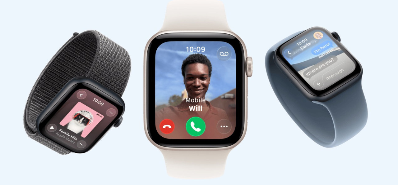 Chytré hodinky Apple Watch Series SE 3 (2025) propojení s iPhone