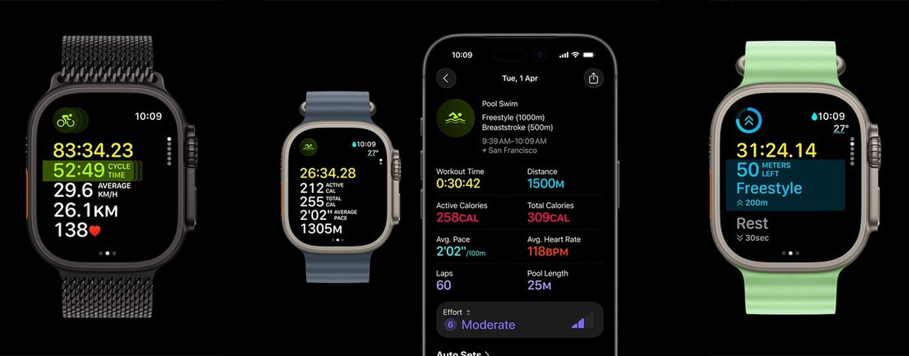 Chytré hodinky Apple Watch Ultra 3 (2025) pokročilé ukazatele