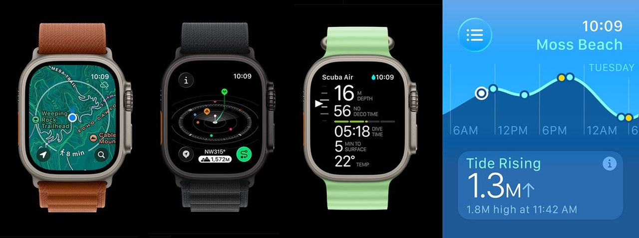 Chytré hodinky Apple Watch Ultra 3 (2025) digital crown