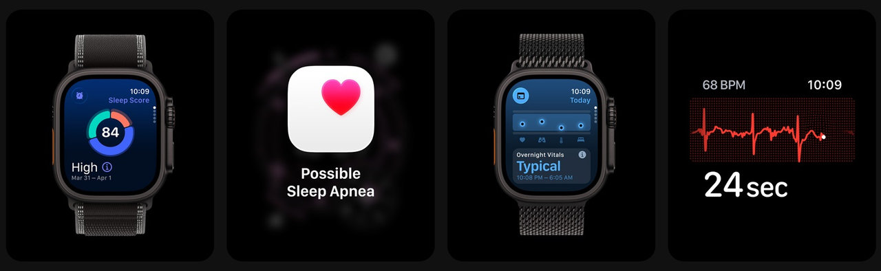 Chytré hodinky Apple Watch Ultra 3 (2025) sledování spánku