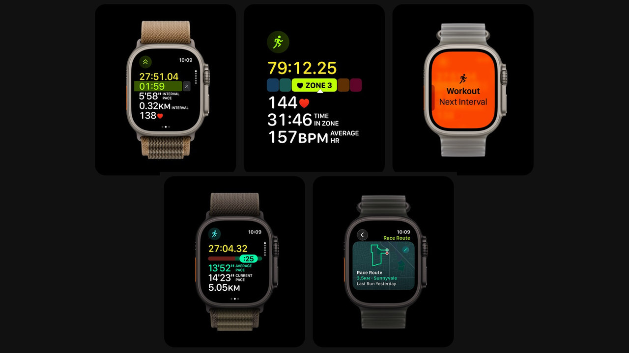 Chytré hodinky Apple Watch Ultra 4, pokročilé sledování sportovních výkonů