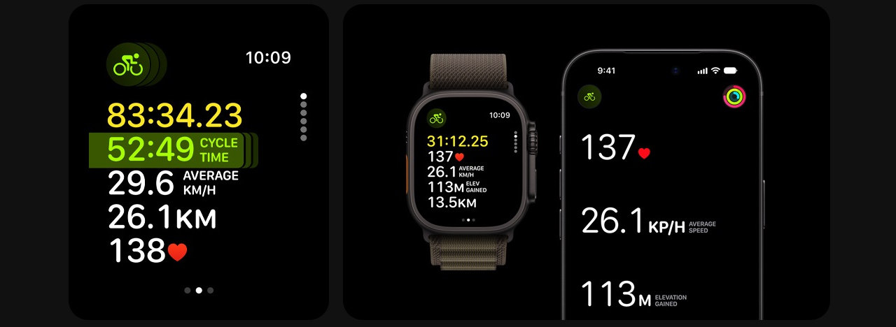 Chytré hodinky Apple Watch Ultra 4, sportovní funkce