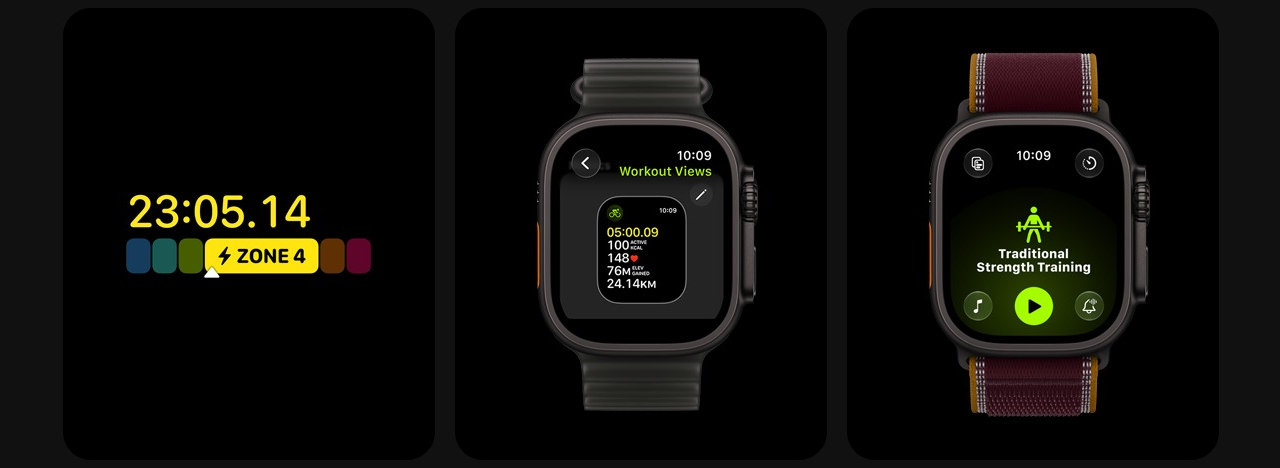 Chytré hodinky Apple Watch Ultra 4, sportovní funkce