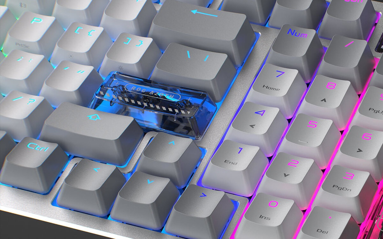 Herní klávesnice Asus ROG Azoth 96 HE, podsvícení