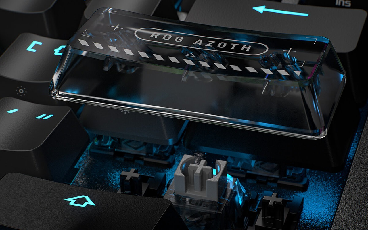 Herní klávesnice Asus ROG Azoth 96 HE, prémiové materiály