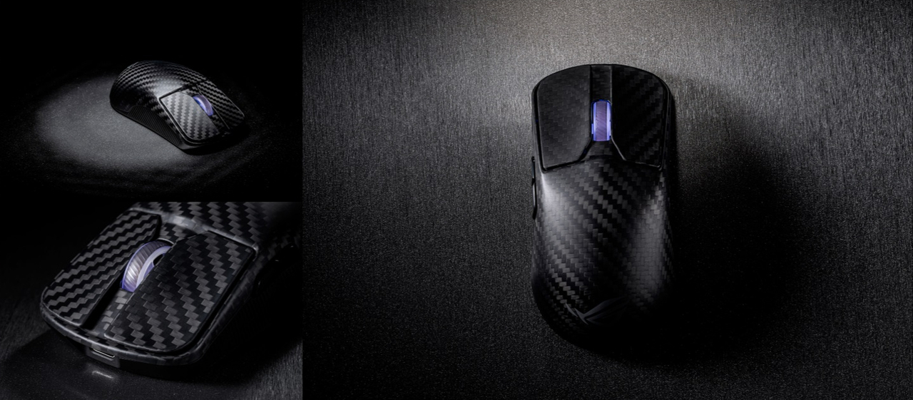 Herní myš Asus ROG Harpe Ace Extreme, konstrukce