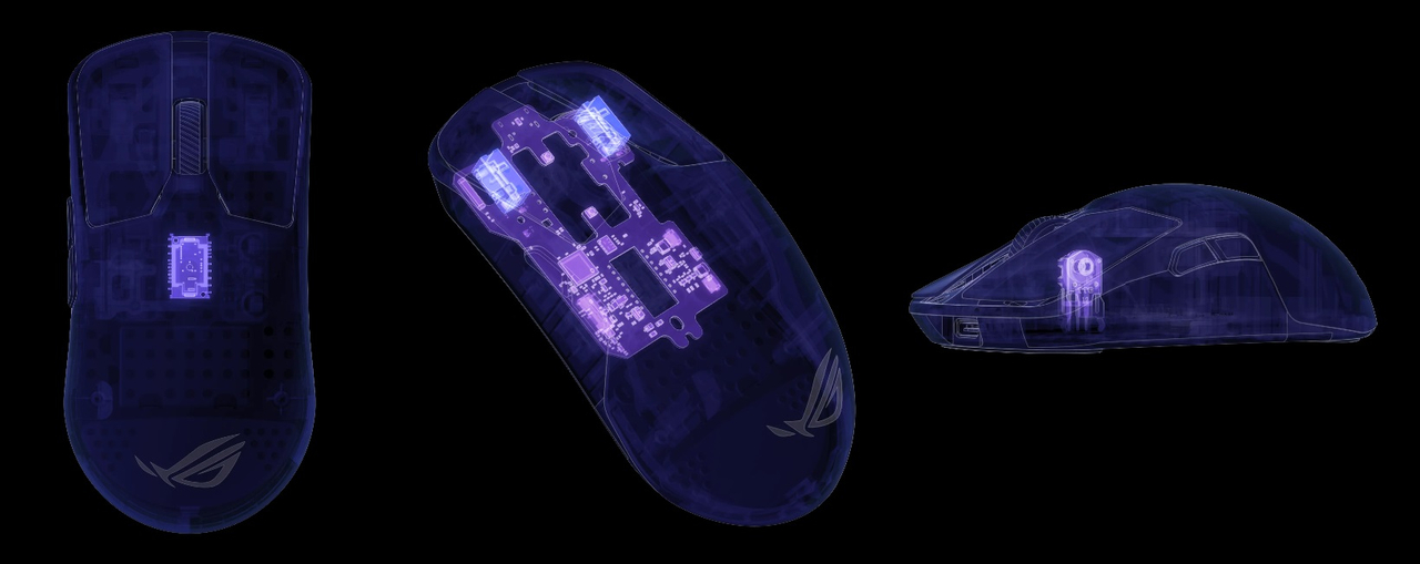 Herní myš Asus ROG Harpe Ace Extreme, optický senzor