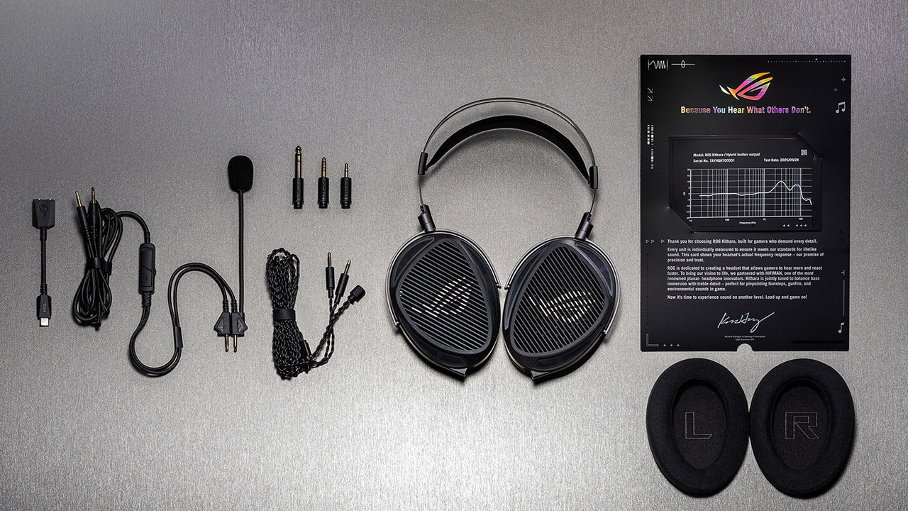 Herní sluchátka ASUS ROG Kithara, příslušenství