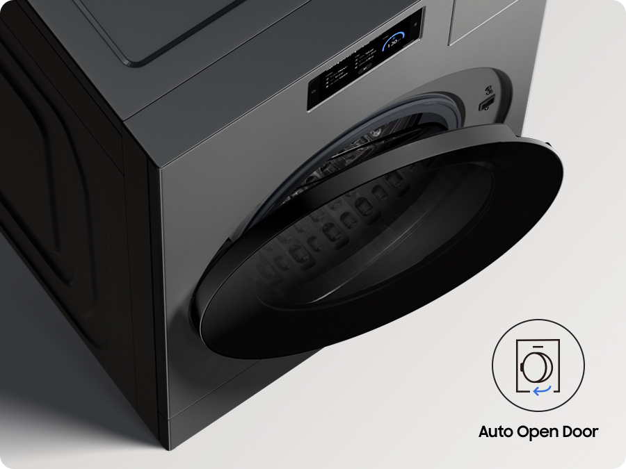Bespoke AI Pračka se sušičkou Samsung WD18DB8995BZT2 automatické otevírání dveří po skončení