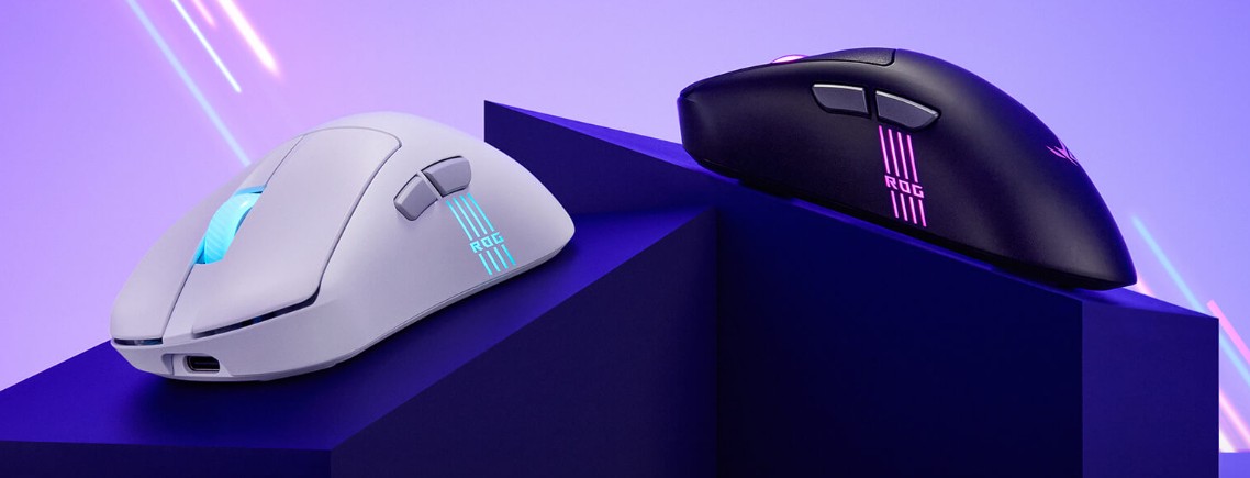 Bezdrátová herní myš ASUS ROG Keris II Origin Gaming Mouse