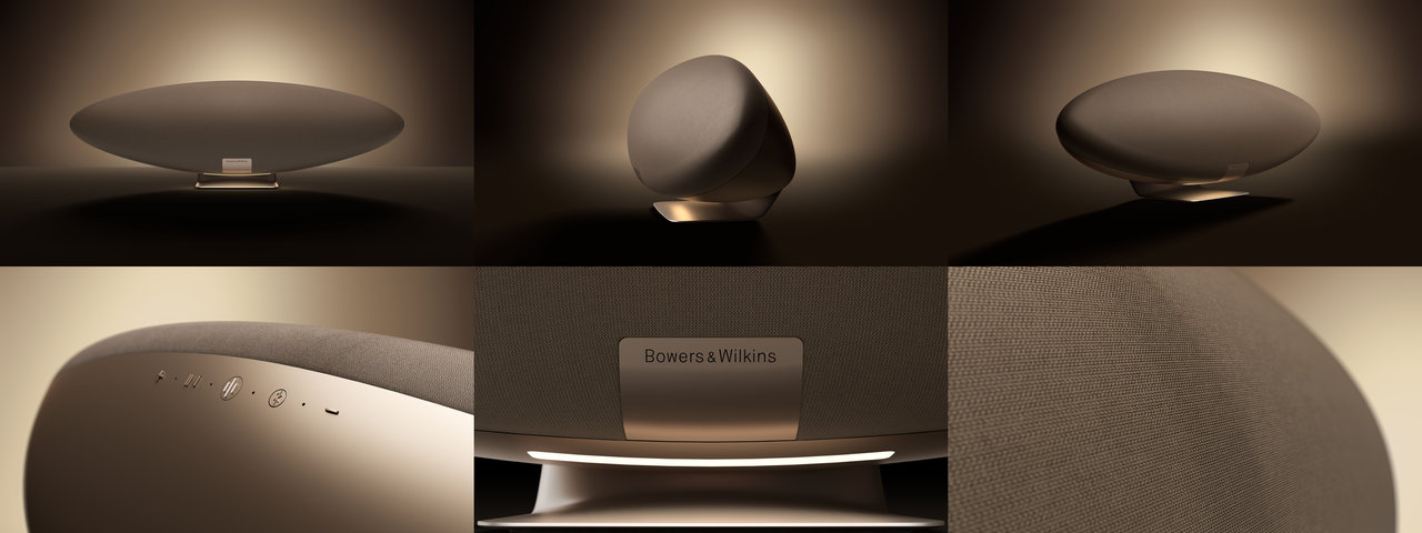 Bezdrátový reproduktor Bowers & Wilkins Zeppelin Pro Edition, zlatá Solar Gold smart funkce