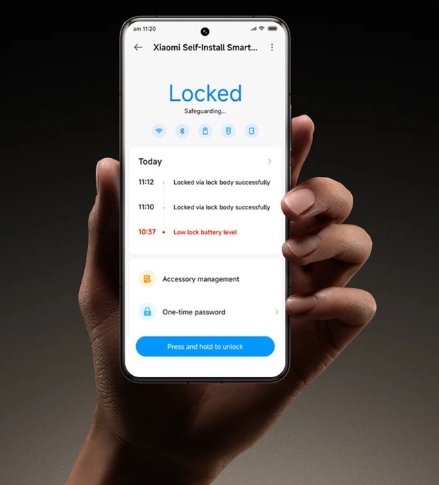 Chytrý dveřní zámek Xiaomi Self-Install Smart Lock EU