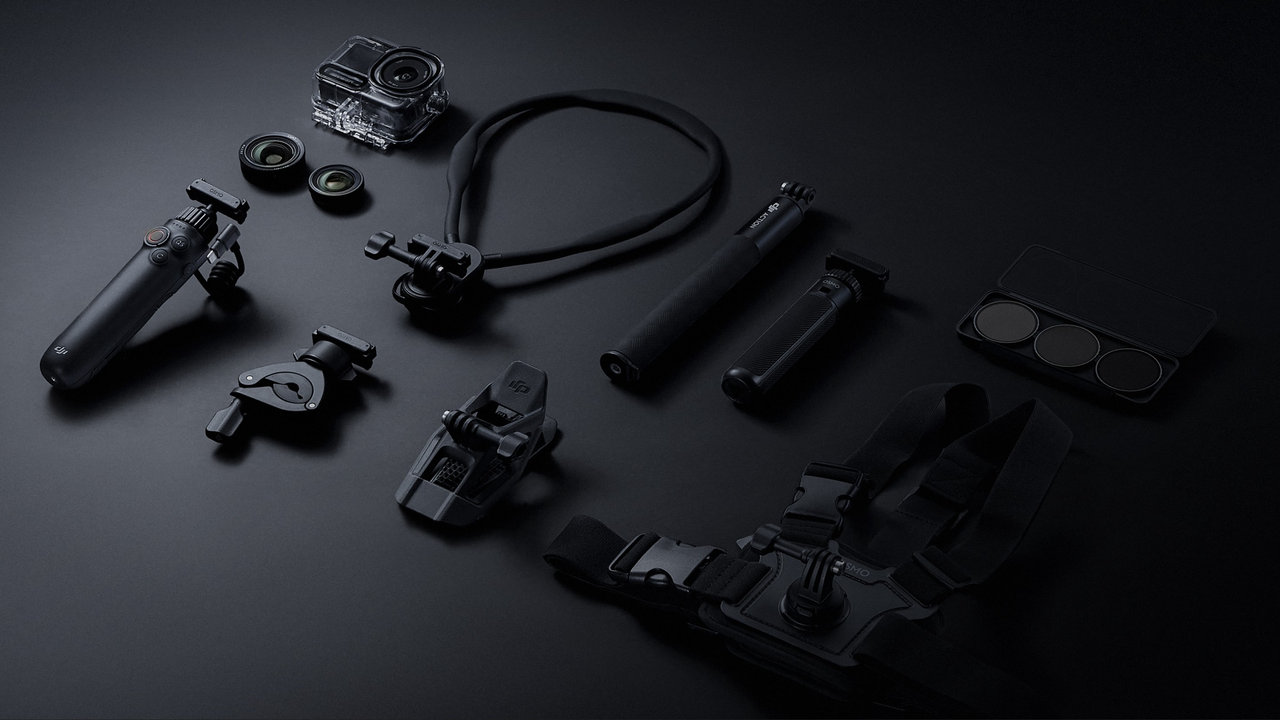 Akční kamera DJI Osmo Action 6 Standard Combo, příslušenství