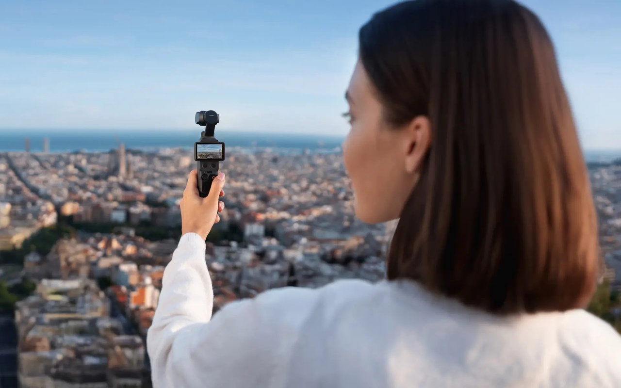 DJI Osmo Pocket 4 Combos, obraz a zvuk