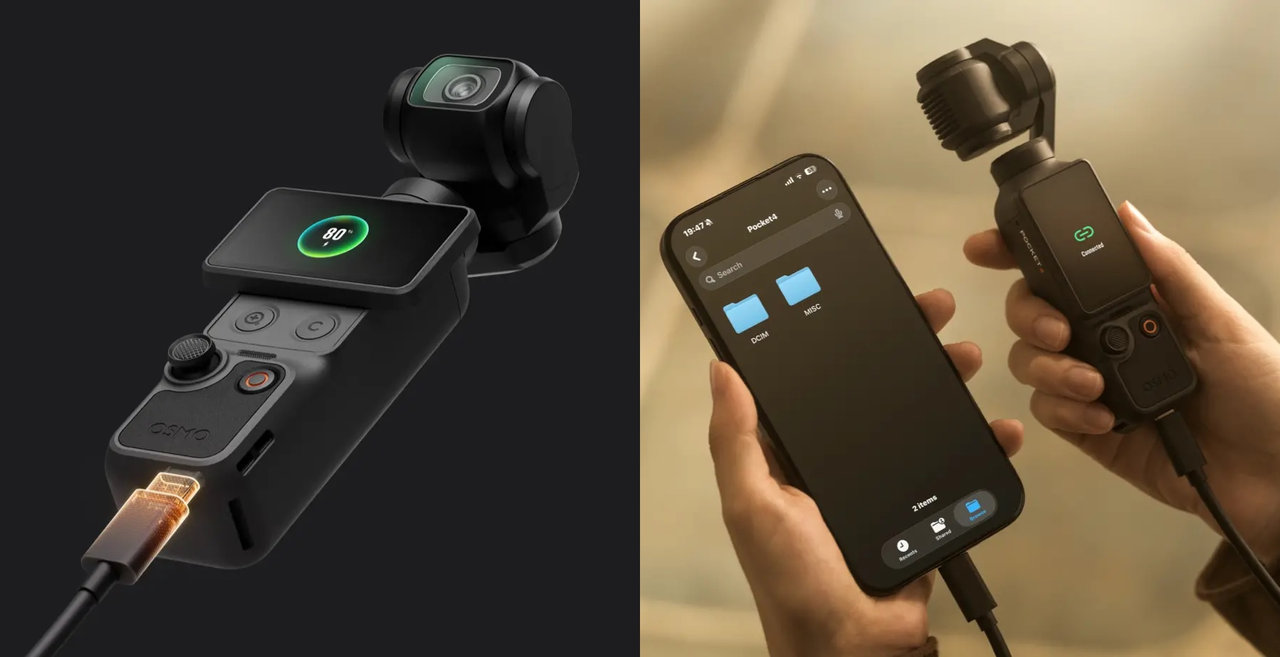 DJI Osmo Pocket 4 Combos, vybavení