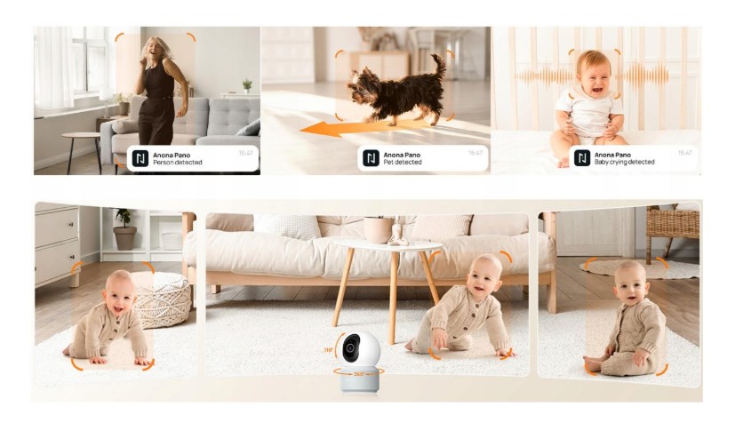 Domácí bezpečnostní kamera 70Mai Anona HM1010 Pano