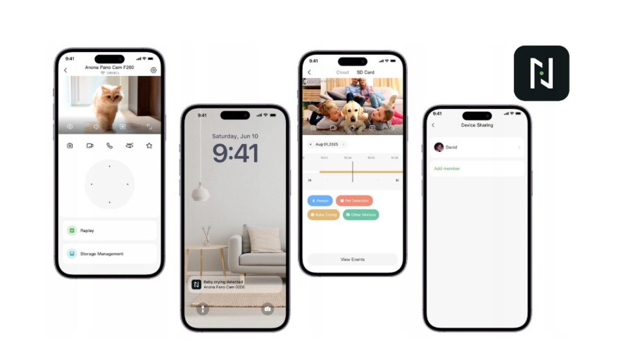 Domácí bezpečnostní kamera 70Mai Anona HM1010 Pano