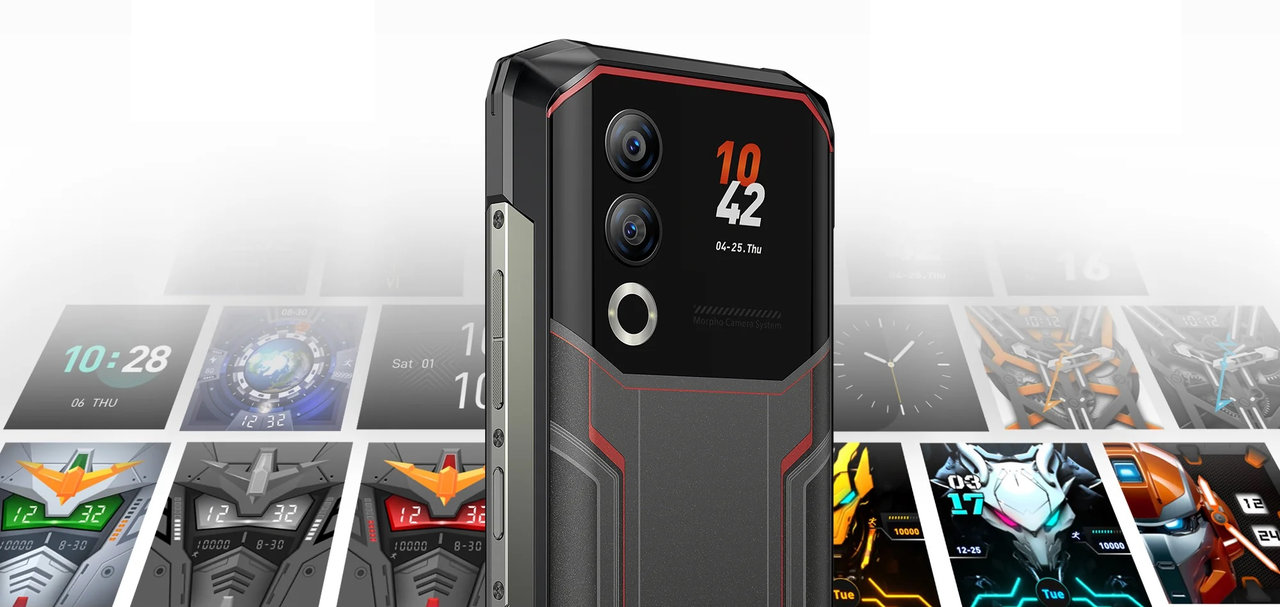 Odolný mobilní telefon Doogee Blade20 Ultra 512 + 8 GB, stříbrná Obsidian Silver odolnost