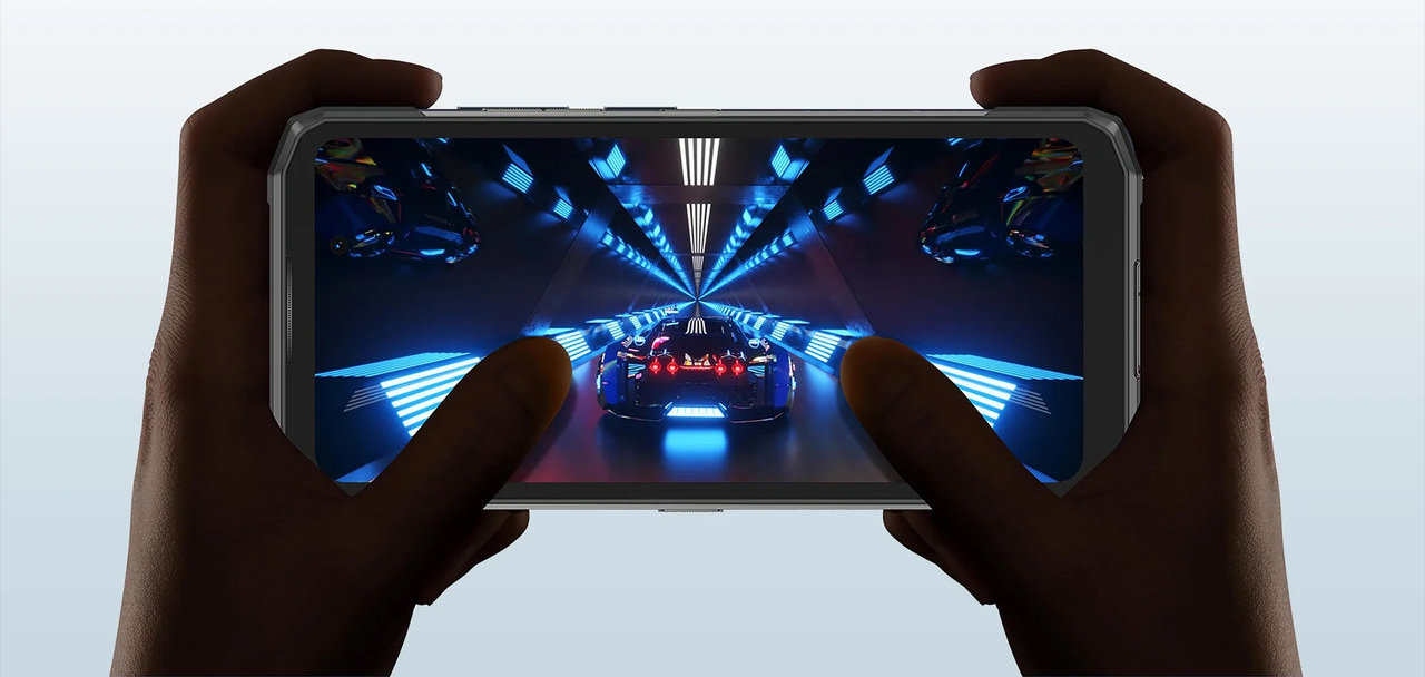 Odolný mobilní telefon Doogee Blade20 Ultra 512 + 8 GB, stříbrná Obsidian Silver výkon