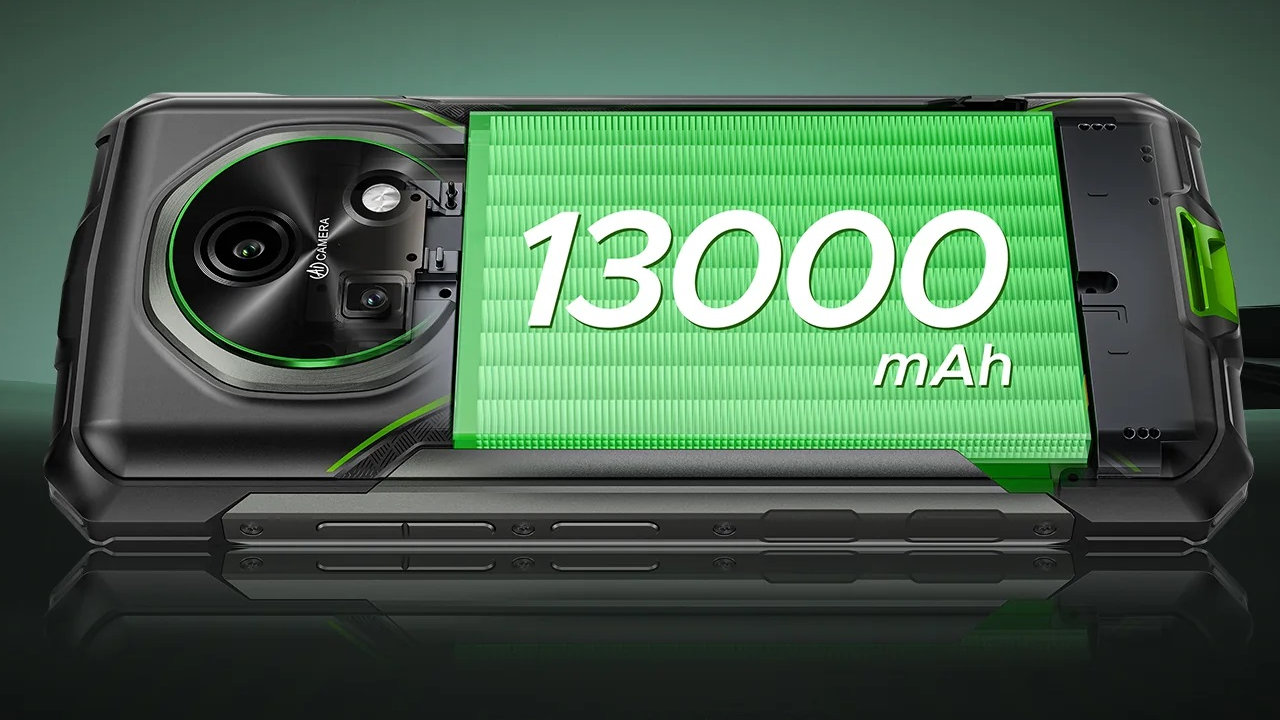 Odolný mobilní telefon Doogee Fire 5 Pro, obří baterie