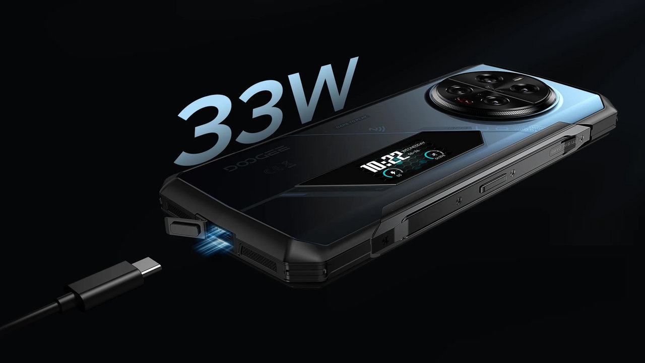 Mobilní telefon Doogee V40 Pro výbava a rychlonabíjení