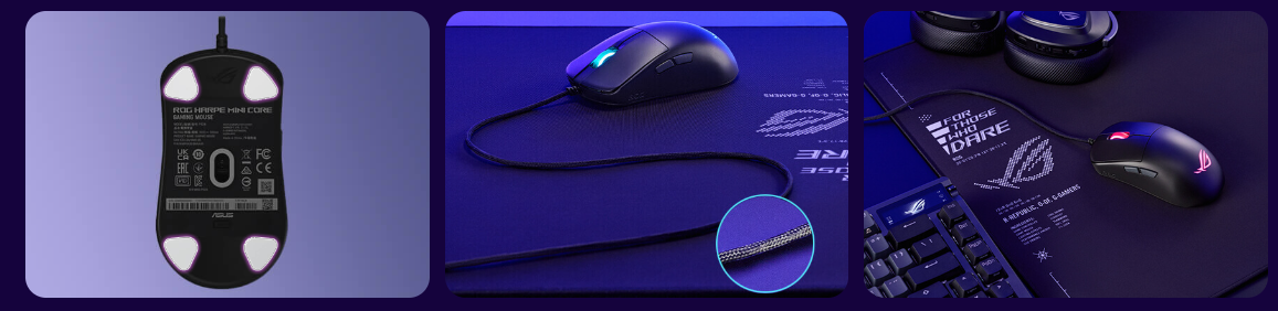 drátová herní myš ASUS ROG HARPE MINI CORE