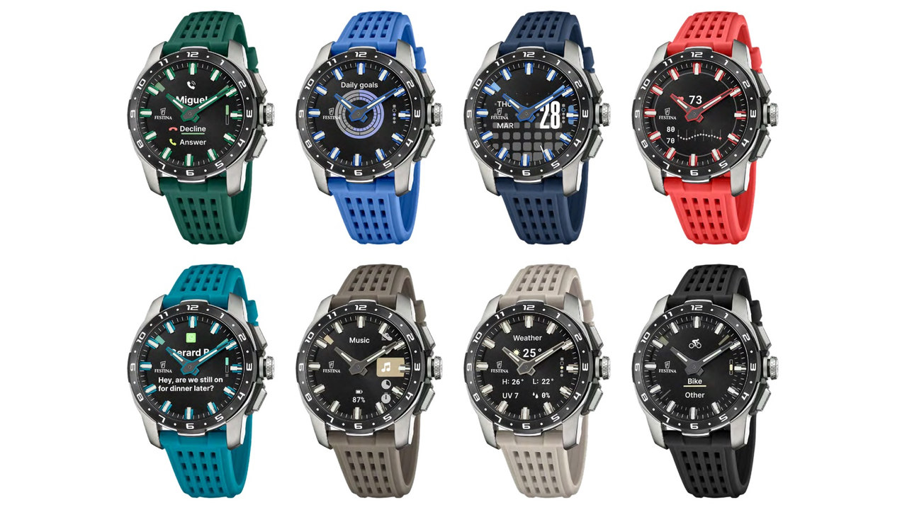 Chytré hodinky Festina Connected Full D, hybridní hodinky
