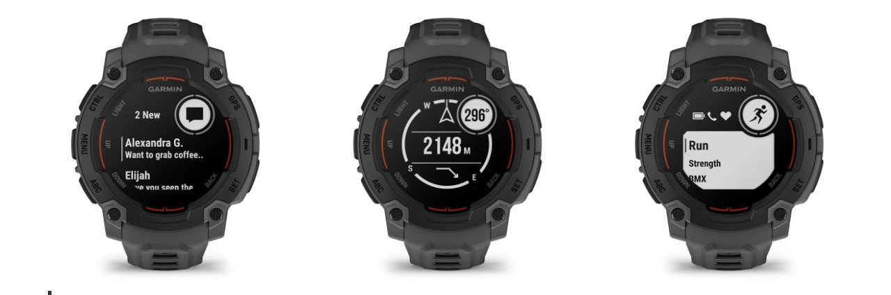 Chytré hodinky Garmin Instinct E sportovní funkce