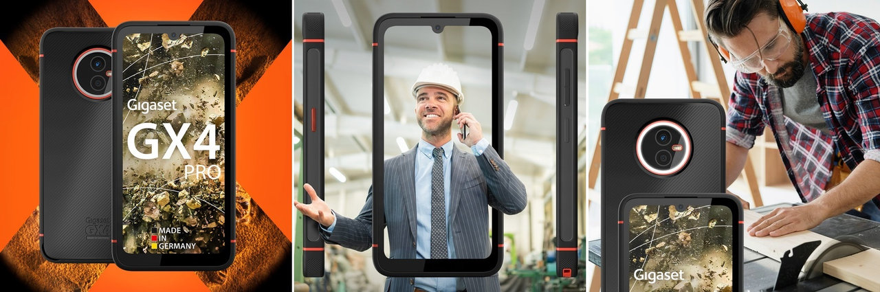 Odolný mobilní telefon Gigaset GX4 PRO