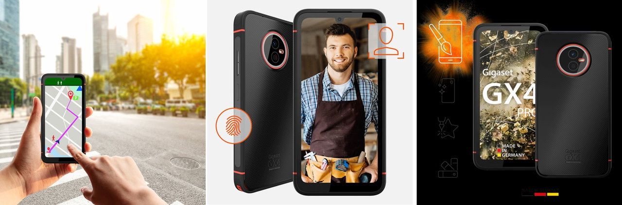 Odolný mobilní telefon Gigaset GX4 PRO