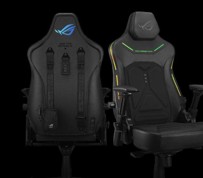 Herní židle ASUS ROG Courser Core, podsvícení