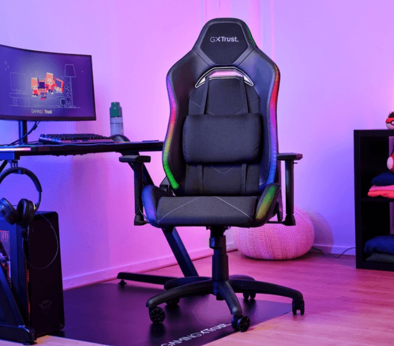 Herní židle TRUST GXT719 RUYA RGB GAMING CHAIR BLACK