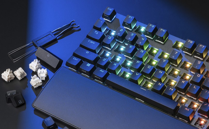 Herní klávesnice ASUS ROG Strix Scope II X (NX Snow V2 / PBT) - US