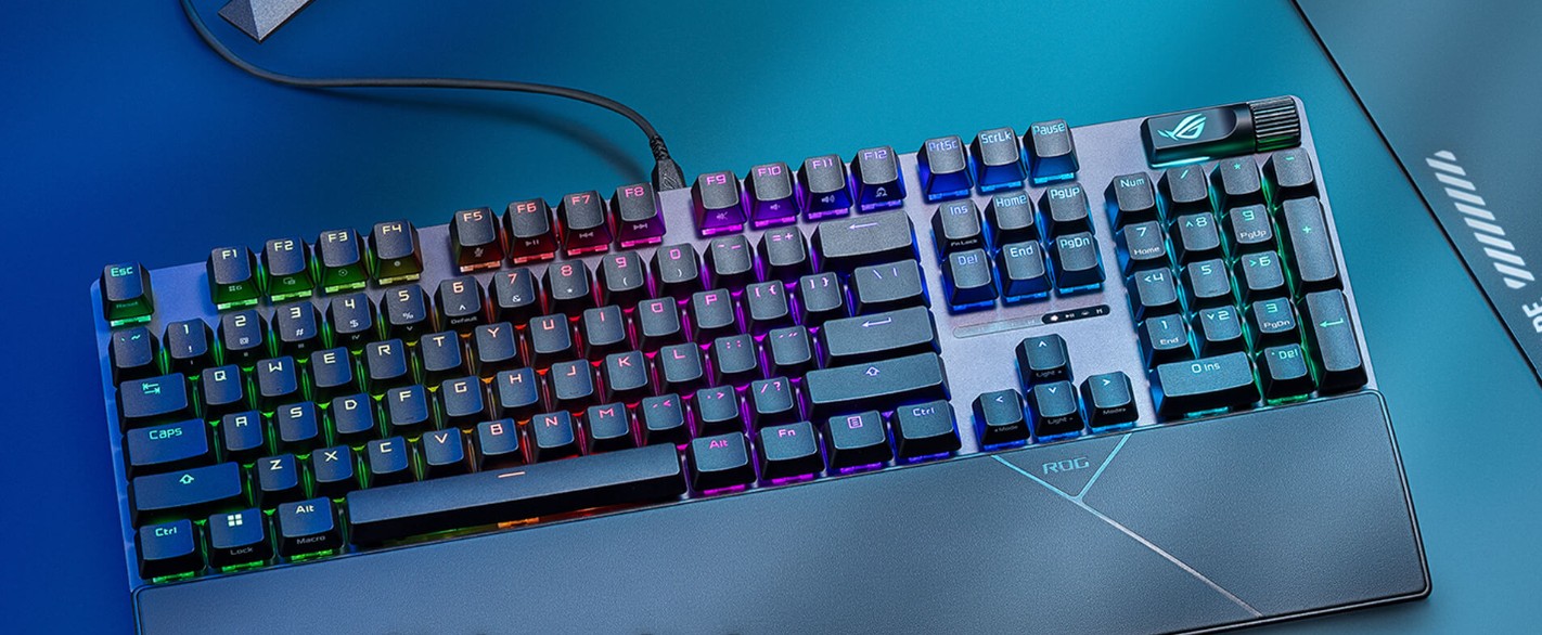 Herní klávesnice ASUS ROG Strix Scope II X (NX Snow V2) - CZ/SK