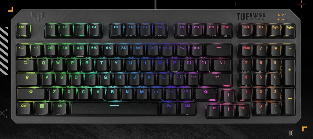Herní klávesnice ASUS TUF Gaming K3 GEN II