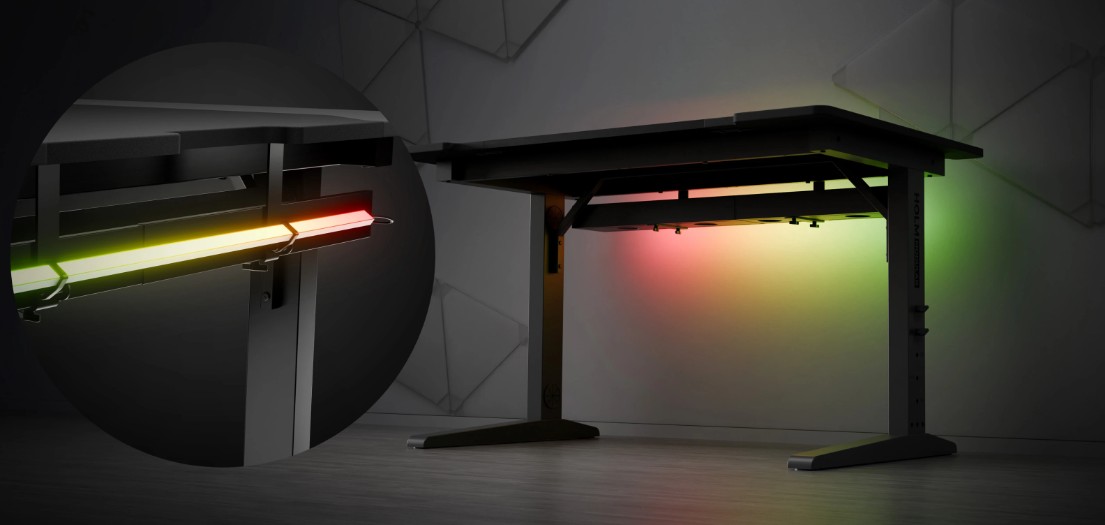 Herní stůl Genesis HOLM MODULAR 140, RGB