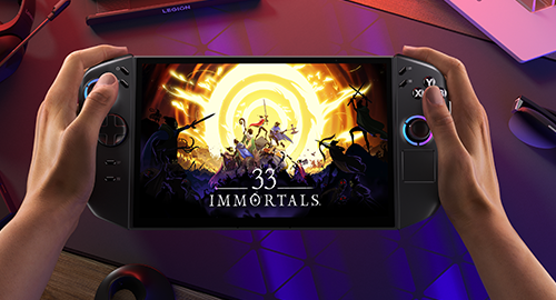 Herní konzole Lenovo Legion Go, displej