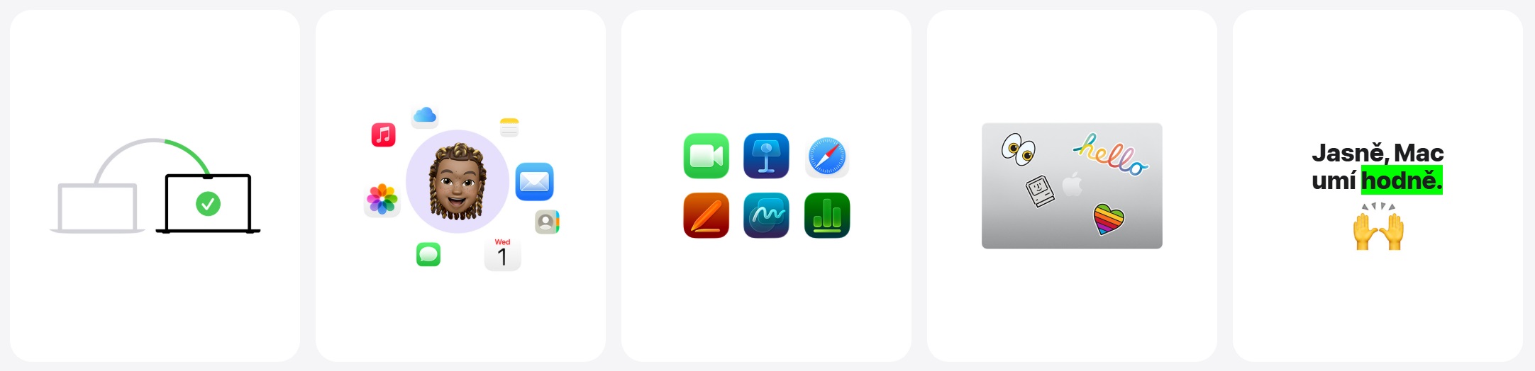 MacBook Air s čipy M5 (2026), přenos dat