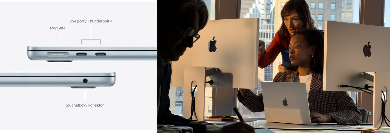 MacBook Air s čipy M5 (2026), konektivita